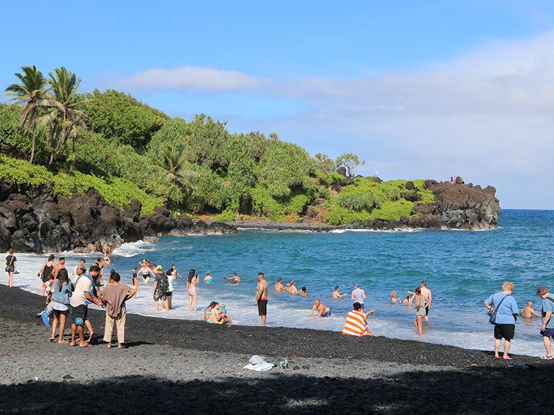 There are lots of beaches to enjoy along the Road to Hana on Maui