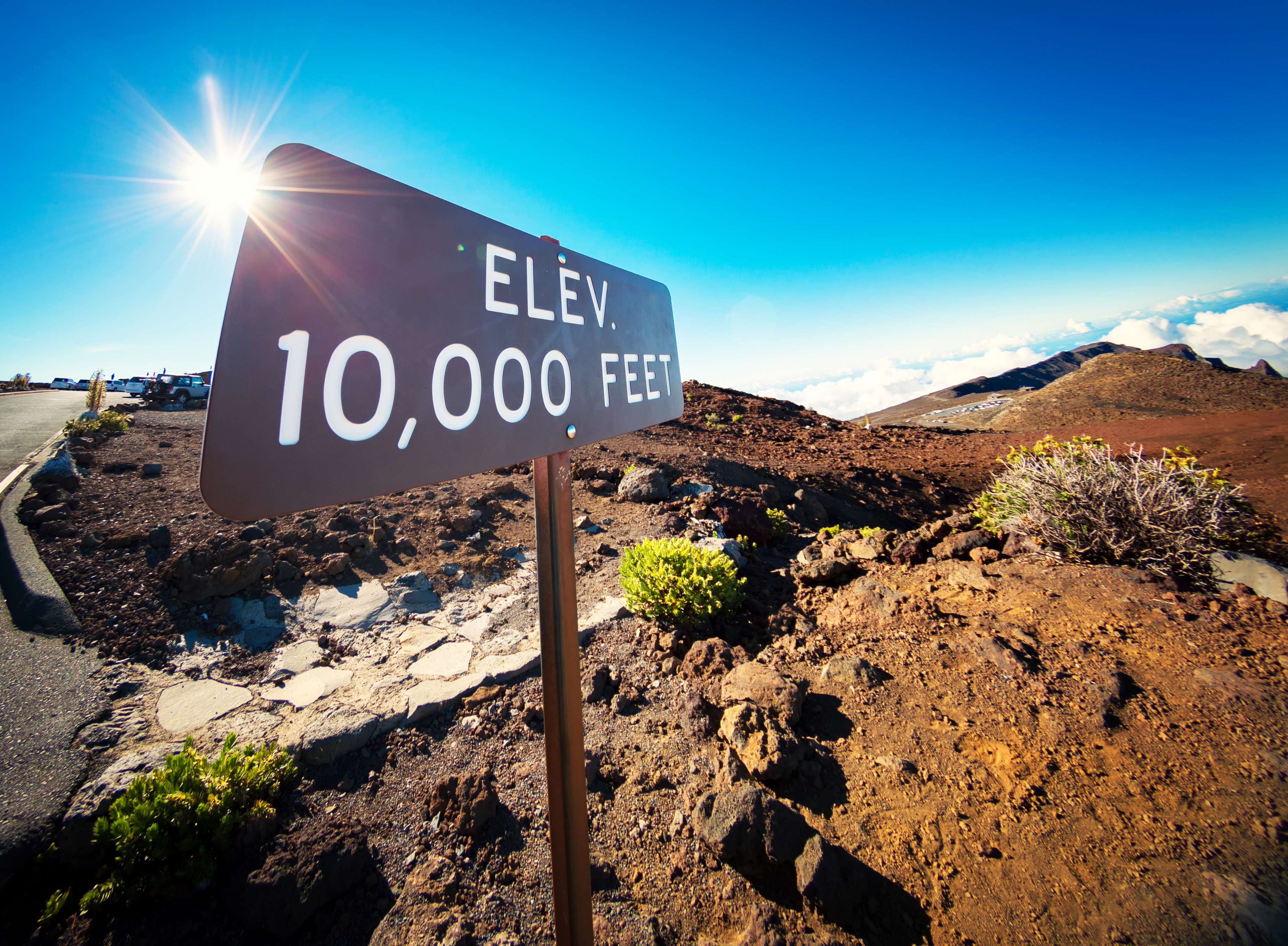 Haleakala Elevation Sign