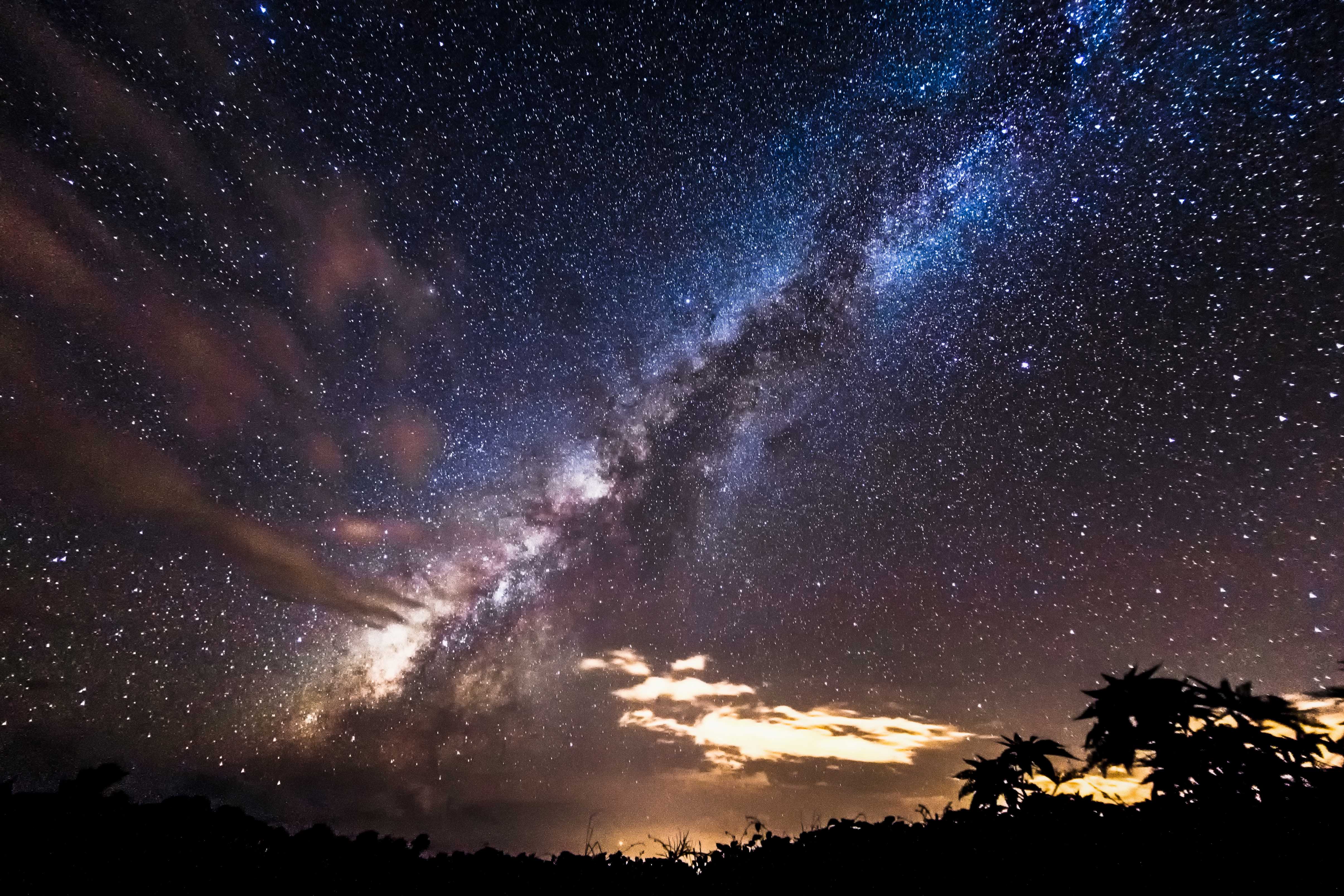 View of the stars on Maui