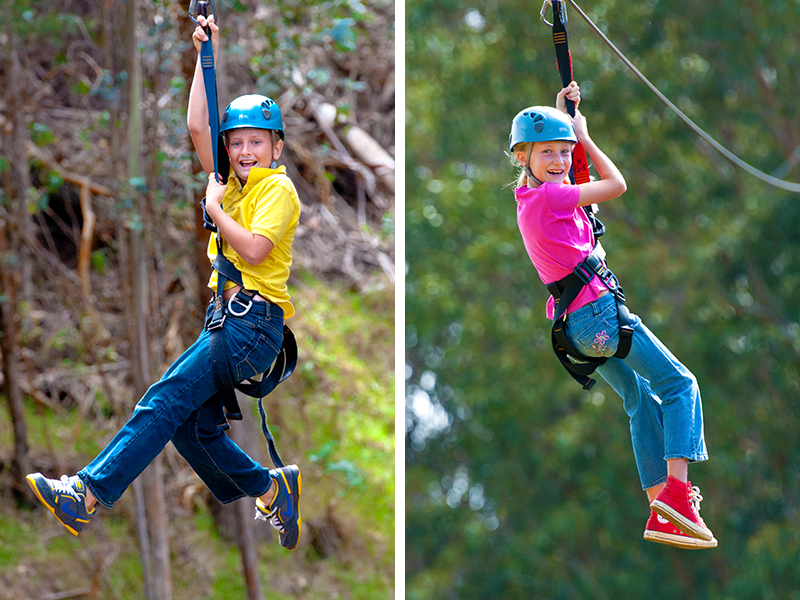 Make sure you child is old enough to zipline with us