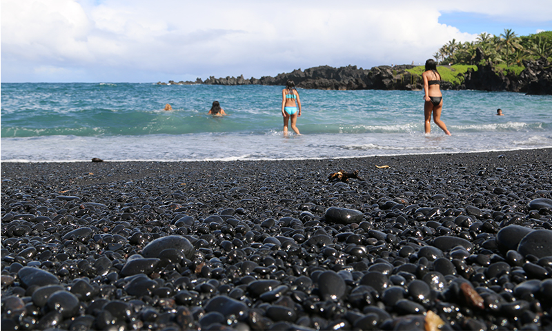 Black Sand Beach on Maui