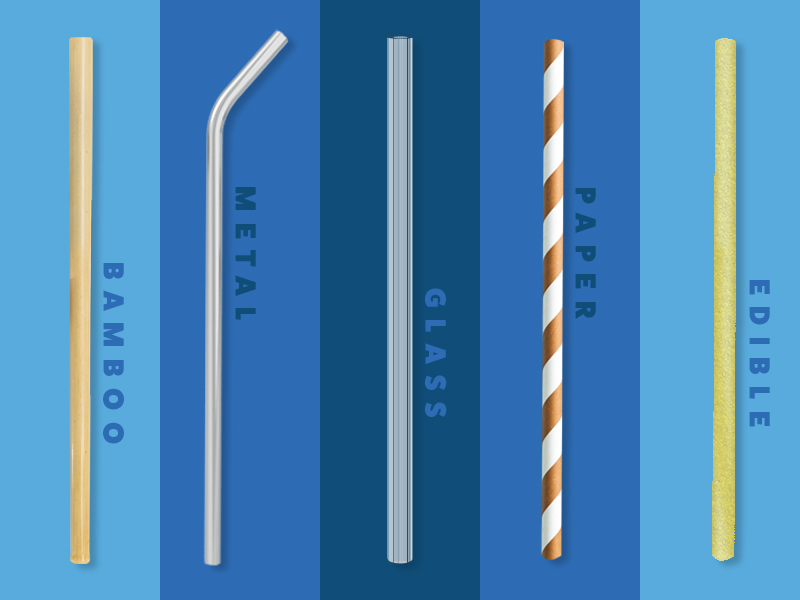 Discover eco-friendly plastic straw alternatives such as glass, metal, and paper straws among others.