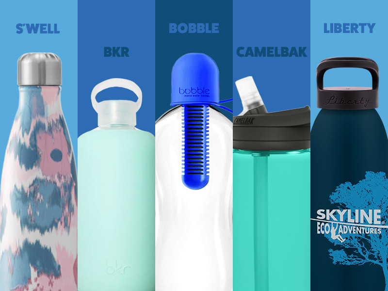 choose from eco-friendly water bottle options with cool features