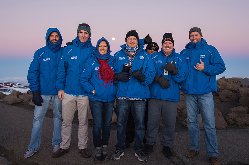 A group of our tour guides on a Haleakala Sunrise Tour