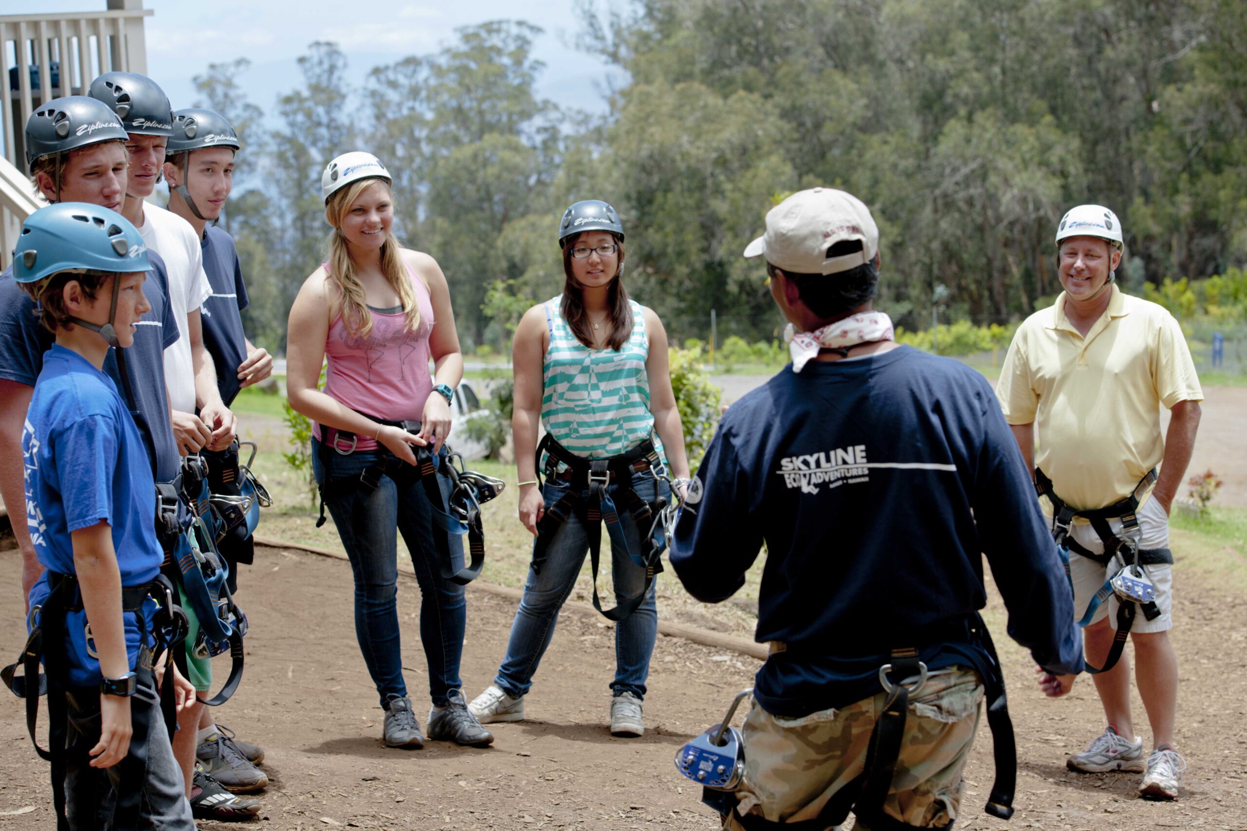 Maui eco-adventures zipline tour photo with guide